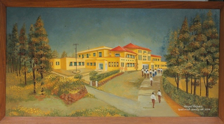 Painting of Netarhat Vidyalaya